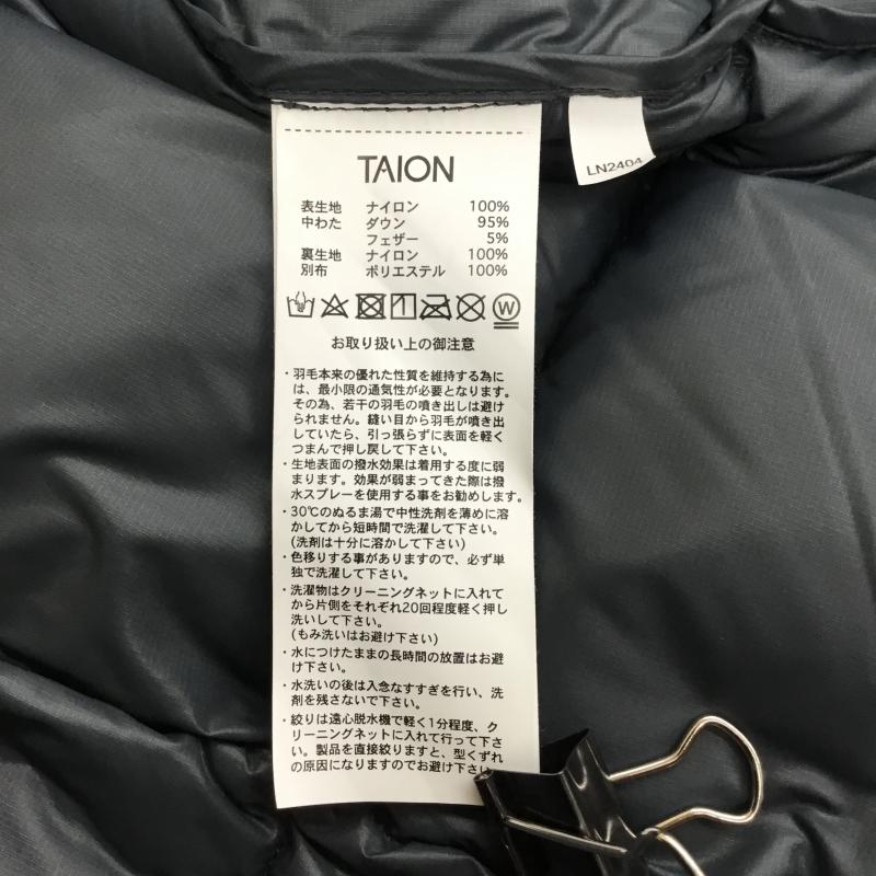 タイオン TAION ジャケット、上着 ダウンジャケット TAION-102VZMT マウンテン パッカブル ボリュームダウンジャケット XL 無地 ダークグレー / ダークグレー /  メンズ USED 古着 中古 10140261