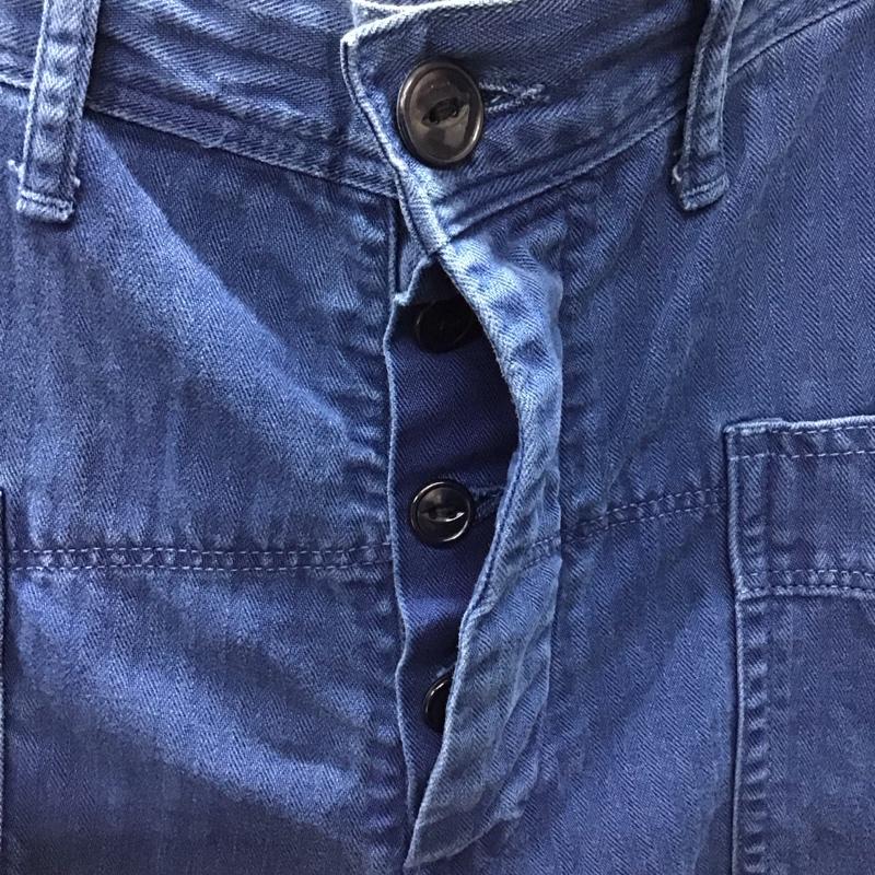 スペルバウンド SPELLBOUND パンツ ワークパンツ、ペインターパンツ ワークパンツ ワイドパンツ カジュアルパンツ 30インチ 無地 青 / ブルー /  メンズ USED 古着 中古 10117422