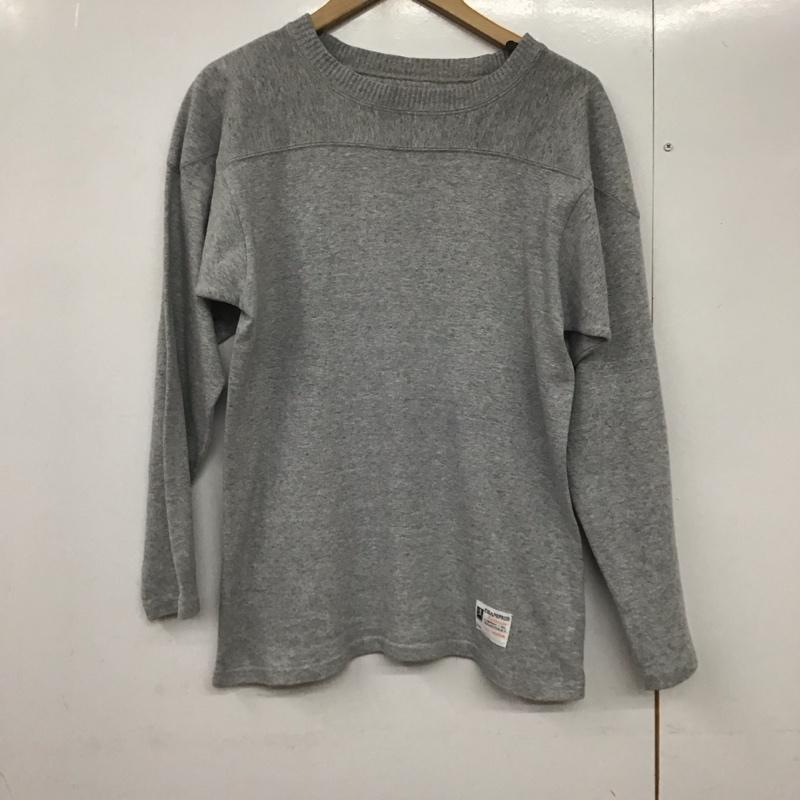 チャンピオン Champion カットソー 長袖 長袖カットソー 無地カットソー クルーネック M 無地 灰 / グレー /  メンズ USED 古着 中古 10141644