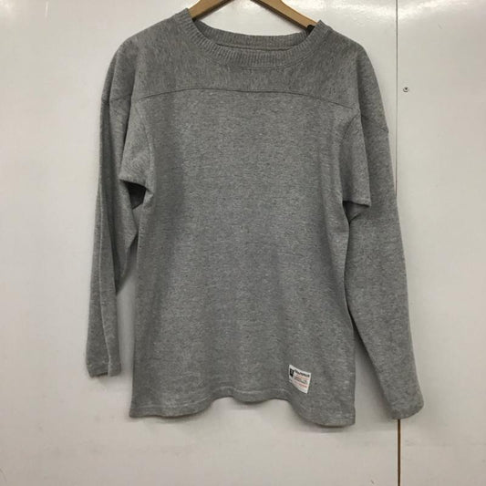チャンピオン Champion カットソー 長袖 長袖カットソー 無地カットソー クルーネック M 無地 灰 / グレー /  メンズ USED 古着 中古 10141644