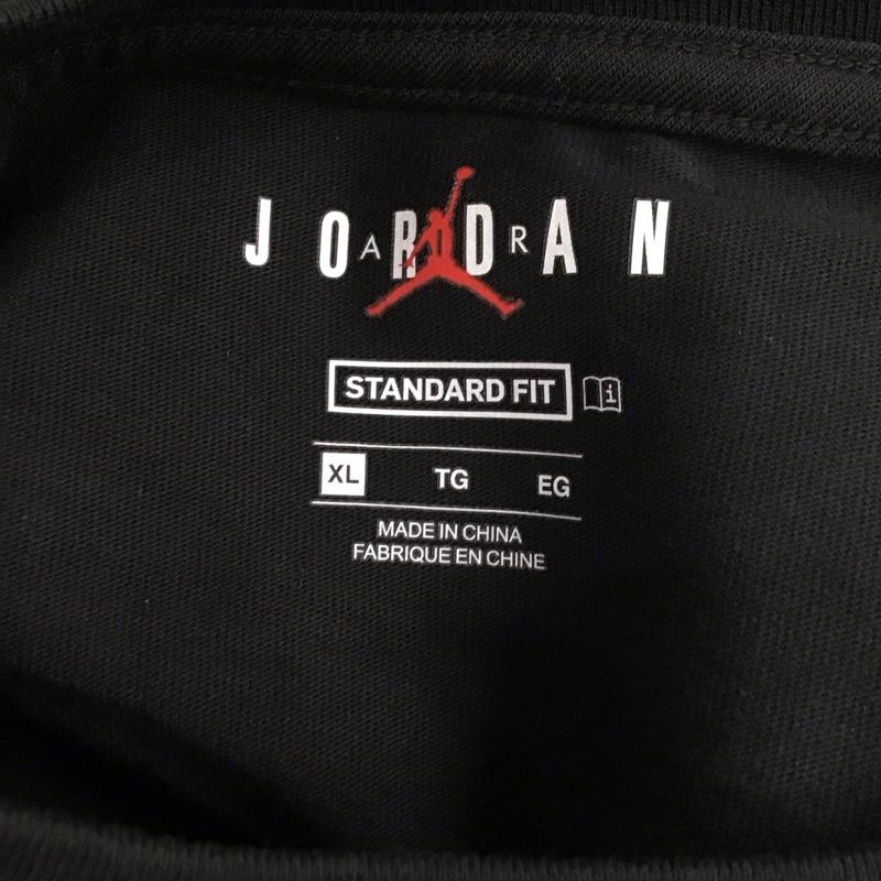 エアジョーダン AIR JORDAN Tシャツ 半袖 CV2994-010 クルーネック バックプリント XL ロゴ、文字 黒 / ブラック /  メンズ USED 古着 中古 10114625