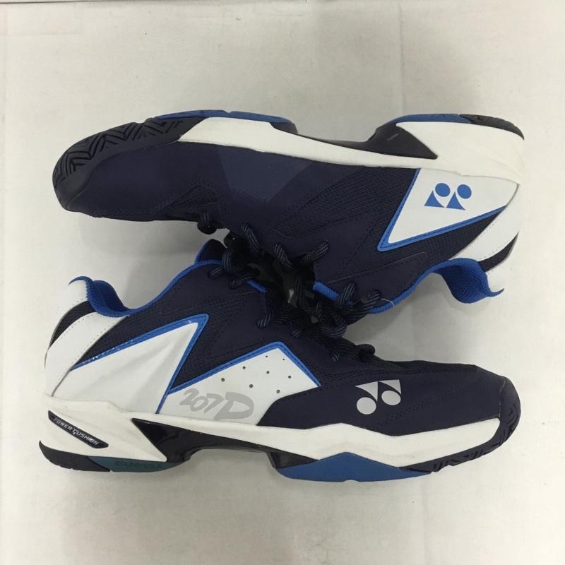 ヨネックス YONEX スニーカー スニーカー SHT207D テニス オールコート用シューズ パワークッション207D 27cm 27.0cm ロゴ、文字 紺 / ネイビー / X 白 / ホワイト / X 青 / ブルー /  メンズ USED 古着 中古 10142481