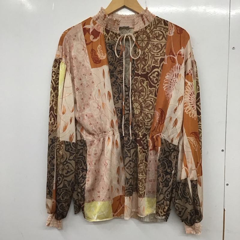 ザラ ZARA カットソー 長袖 S  マルチカラー / マルチカラー /  レディース USED 古着 中古 10139330