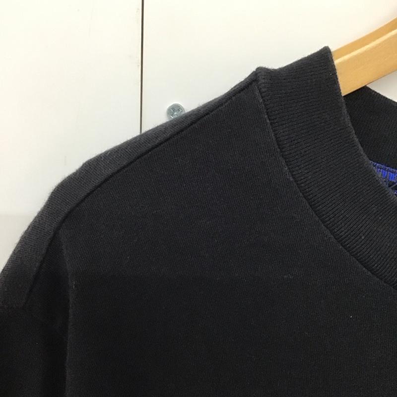 アディダス adidas Tシャツ 半袖 半袖カットソー プリントTシャツ クルーネックカットソー ロゴ、文字 黒 / ブラック /  メンズ USED 古着 中古 10140137