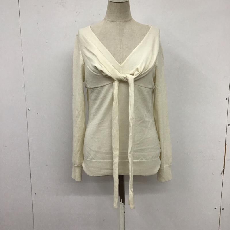 レイビームス Ray BEAMS カットソー 長袖 長袖カットソー Vネックカットソー ロングスリーブカットソー M 無地 白 / ホワイト /  メンズ USED 古着 中古 10117399