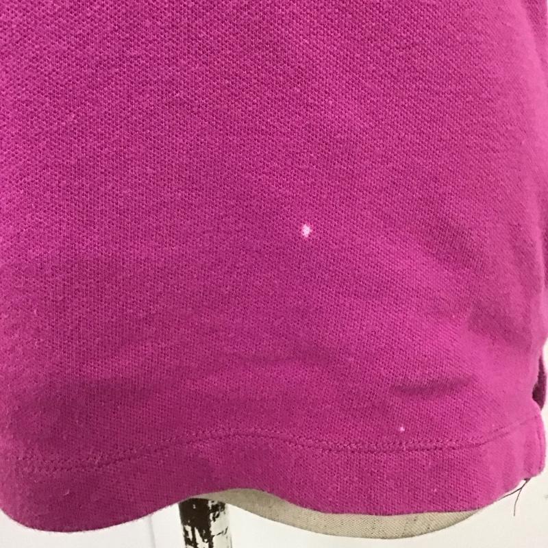 ポロ POLO ポロシャツ 半袖 半袖ポロシャツ カラーシャツ 半袖カットソー M ロゴ、文字 桃 / ピンク /  レディース USED 古着 中古 10116304