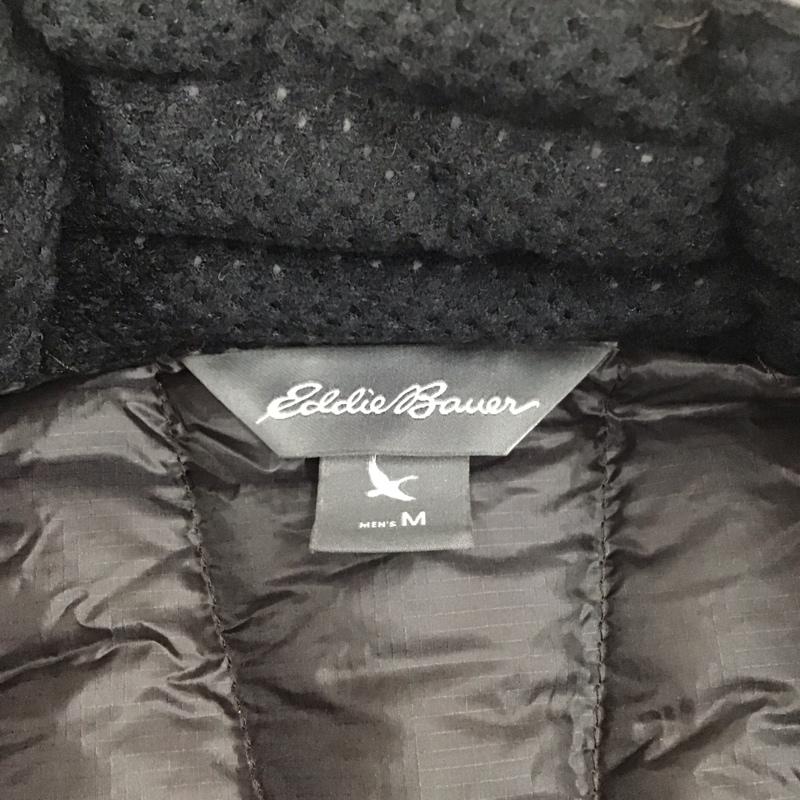 エディーバウアー Eddie Bauer ジャケット、上着 ジャンパー、ブルゾン ジップアップジャケット ジャンパー ジャケット ダウンジャケット アウター M ロゴ、文字 黒 / ブラック /  メンズ USED 古着 中古 10110764