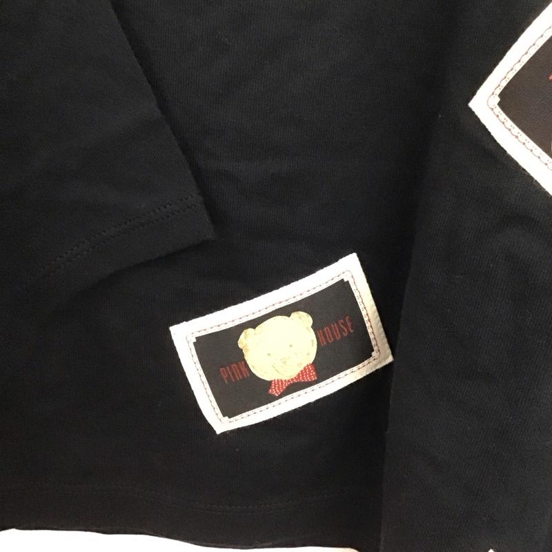 ピンクハウス PINK HOUSE Tシャツ 長袖 L プリント 黒 / ブラック /  レディース USED 古着 中古 10143371