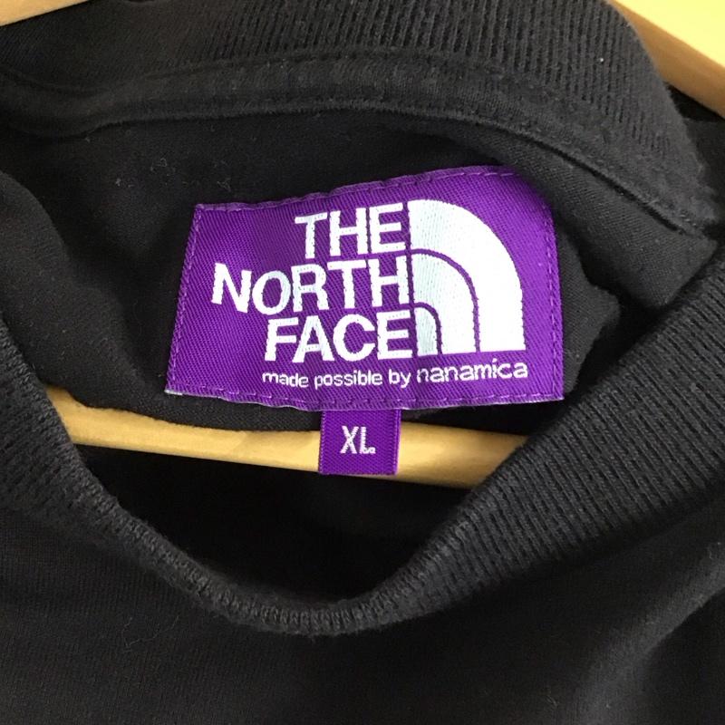 ザ ノースフェイス パープルレーベル THE NORTH FACE PURPLE LABEL Tシャツ 半袖 nt3112n ハイバルキーハーフスリーブポケットティー 半袖カットソー XL ロゴ、文字 黒 / ブラック /  メンズ USED 古着 中古 10129070