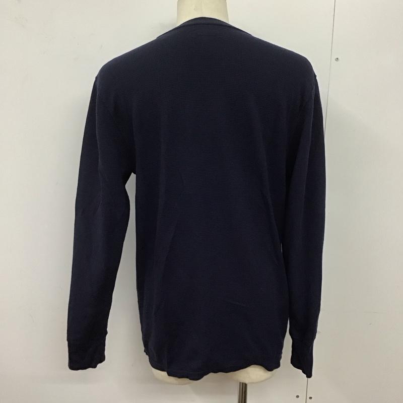 ポロラルフローレン POLO RALPH LAUREN カットソー 長袖 長袖カットソー クルーネックカットソー L ロゴ、文字 紺 / ネイビー /  メンズ USED 古着 中古 10125615