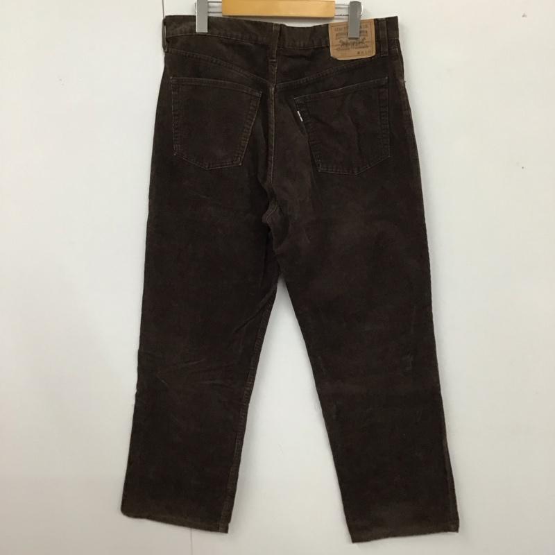リーバイストラウスアンドコー Levi Strauss & co. パンツ デニム、ジーンズ コーデュロイパンツ ワイドパンツ ストレートパンツ カジュアルパンツ 36インチ 無地 茶 / ブラウン /  メンズ USED 古着 中古 10118293