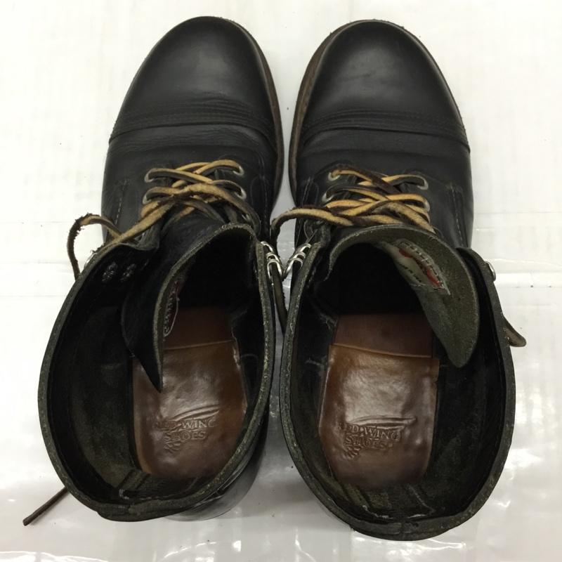 レッドウィング RED WING ブーツ 一般 8114 アイアンレンジ 26.5cm US：8.5 無地 黒 / ブラック /  メンズ USED 古着 中古 10113691