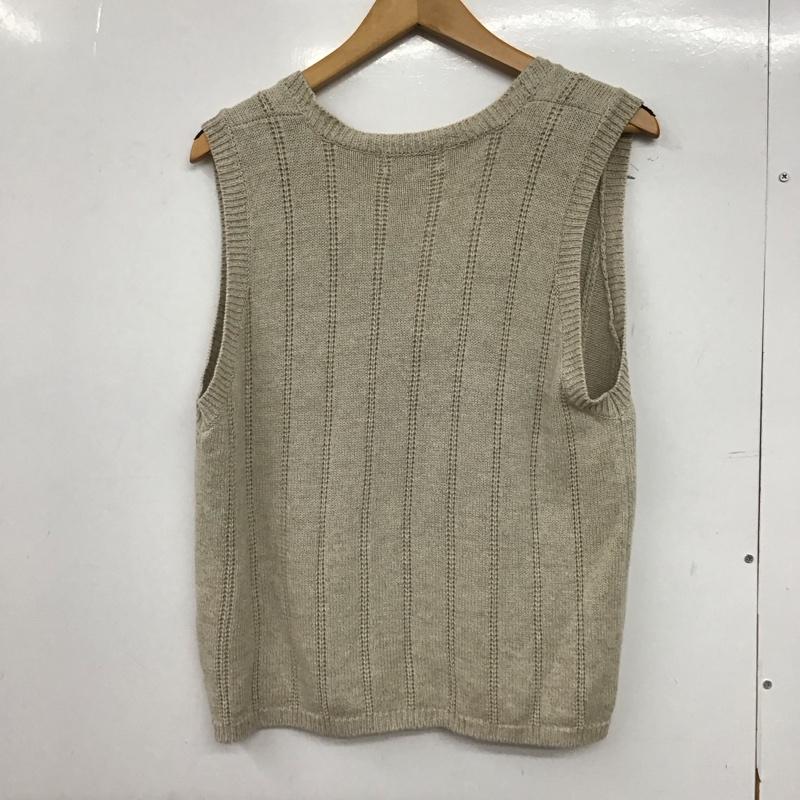 エルエルビーン L.L.Bean ベスト ベスト M 無地 ベージュ / ベージュ /  レディース USED 古着 中古 10147192