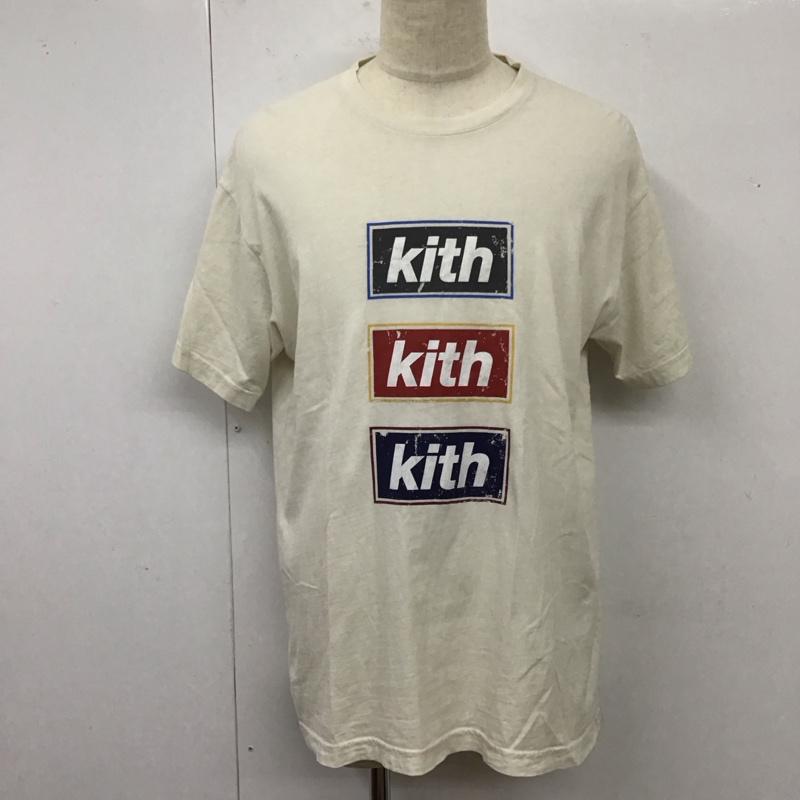 キス KITH Tシャツ 半袖 半袖カットソー プリントTシャツ クルーネックカットソー M ロゴ、文字 白 / ホワイト /  メンズ USED 古着 中古 10118082