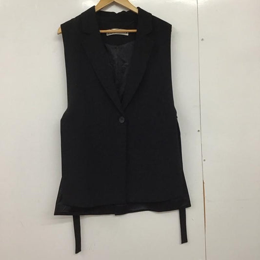 ザラ ZARA ベスト ベスト M 無地 黒 / ブラック /  レディース USED 古着 中古 10151074