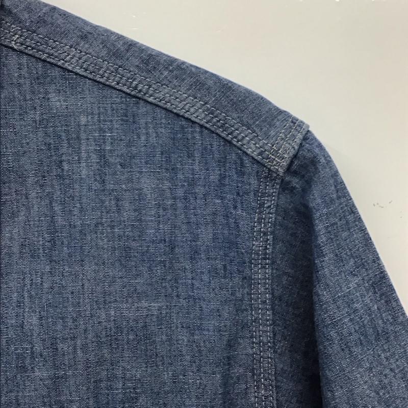 シュガーケーン SUGAR CANE シャツ、ブラウス 半袖 S 無地 水色 / ライトブルー /  メンズ USED 古着 中古 10134523