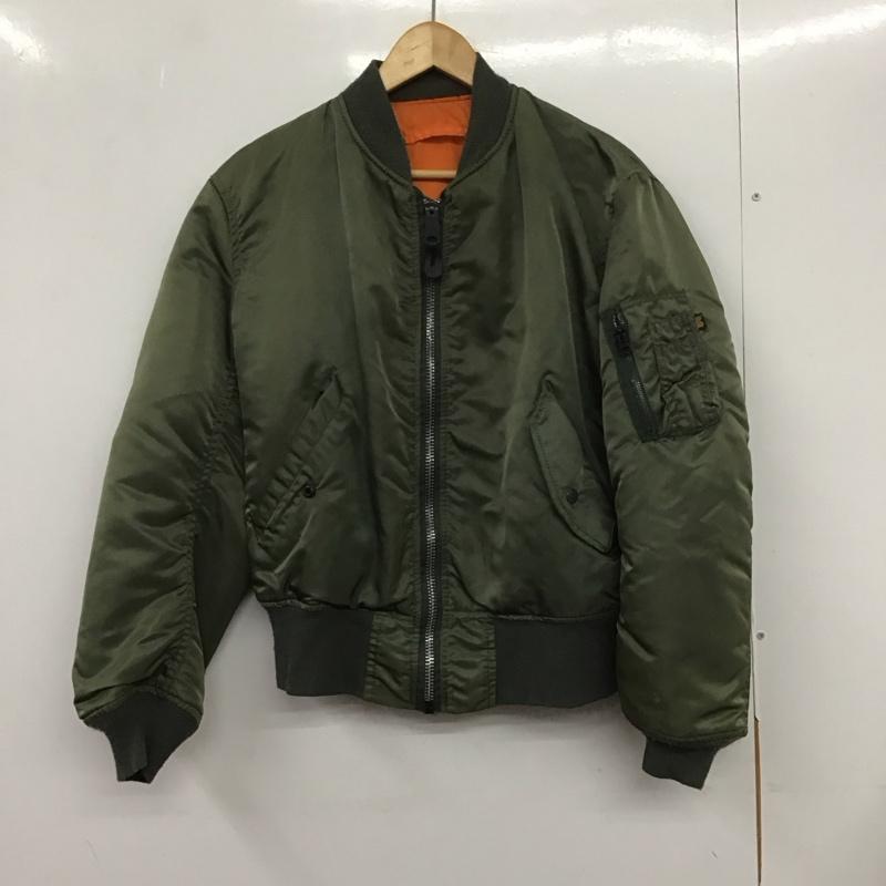 アルファインダストリー Alpha Industries ジャケット、上着 ジャケット、ブレザー フライトジャケット ジップアップジャケット アウター S 無地 カーキ / カーキ /  メンズ USED 古着 中古 10132254