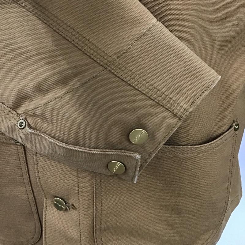 カーハート Carhartt ジャケット、上着 ジャケット、ブレザー カジュアルジャケット カラージャケット ポケットジャケット アウター ロゴ、文字 茶 / ブラウン /  メンズ USED 古着 中古 10116555