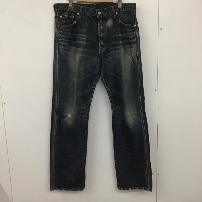 リーバイストラウスアンドコー Levi Strauss & co. パンツ デニム、ジーンズ デニムパンツ ワイドパンツ カジュアルパンツ 36 ダメージ加工 インディゴ / インディゴ /  メンズ USED 古着 中古 10134067
