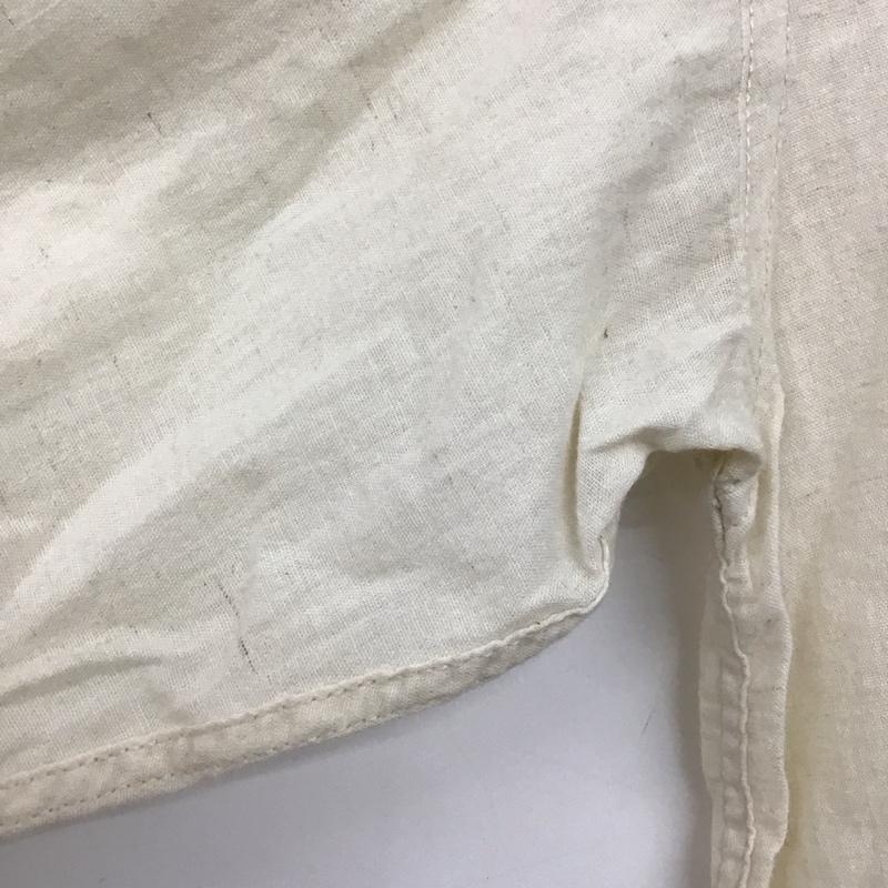 ゴーヘンプ GOHEMP シャツ、ブラウス 長袖 長袖シャツ ノーカラーシャツ カジュアルシャツ 2 ロゴ、文字 アイボリー / アイボリー /  メンズ USED 古着 中古 10143485