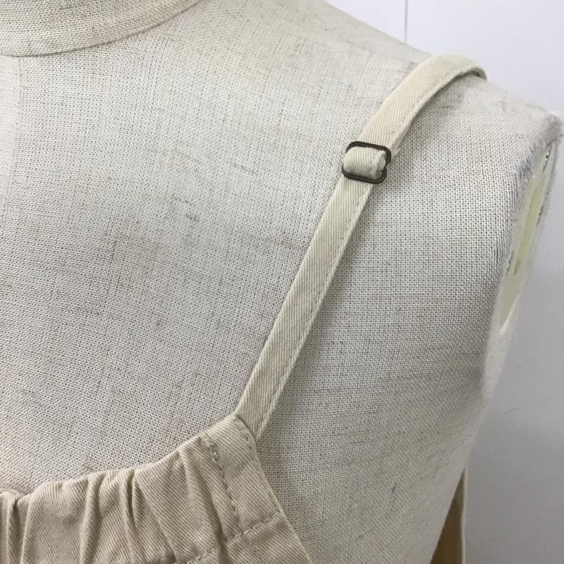 サマンサモスモス Samansa Mos2 ワンピース ロングスカート FLD-1105386 エプロンワンピース ジャンスカ キャミワンピース ノースリーブワンピース FREE 無地 ベージュ / ベージュ /  レディース USED 古着 中古 10116359