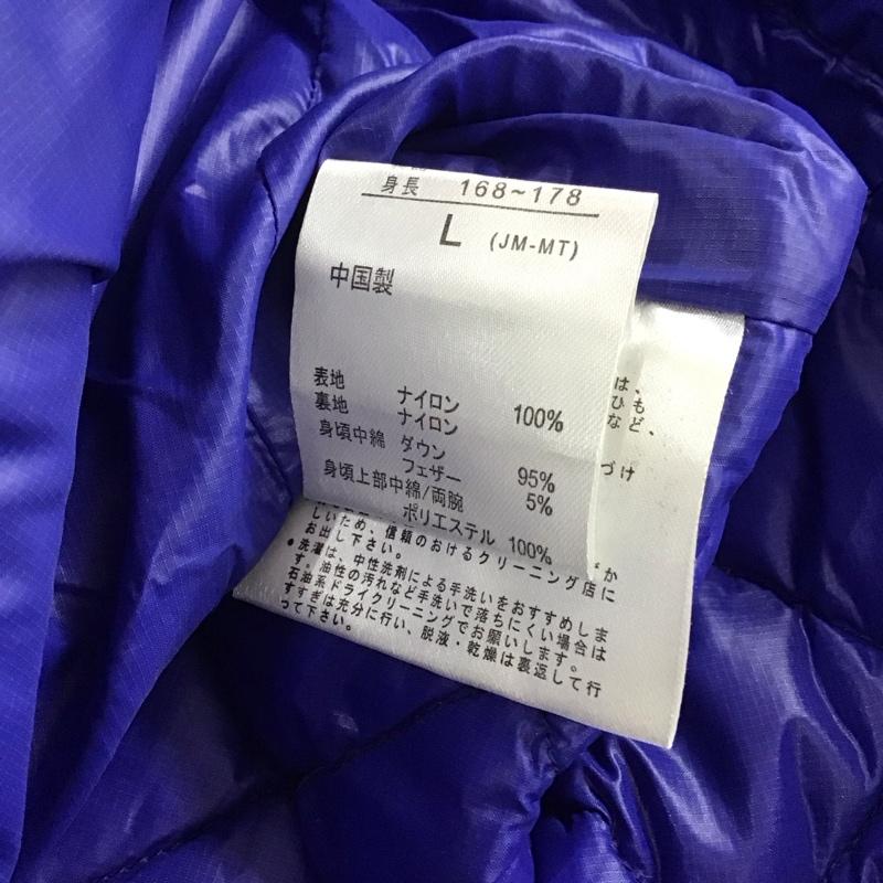 マーモット Marmot ジャケット、上着 ジャンパー、ブルゾン ジップアップジャケット ダウンジャケット アウター L ロゴ、文字 青 / ブルー /  メンズ USED 古着 中古 10146202