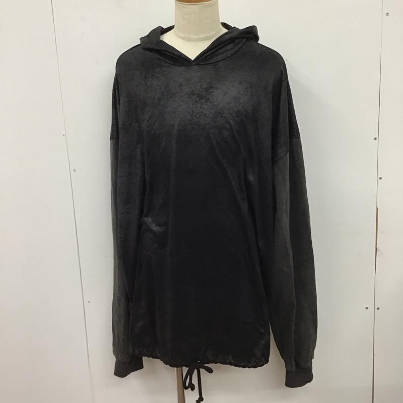 ヘイヘイ HEIHEI パーカー 長袖 無地 黒 / ブラック /  メンズ USED 古着 中古 10123568