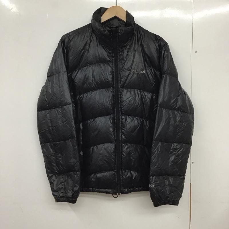 マーモット Marmot ジャケット、上着 ジャンパー、ブルゾン ジップアップジャケット ナイロンジャケット アウター L ロゴ、文字 黒 / ブラック /  メンズ USED 古着 中古 10132076