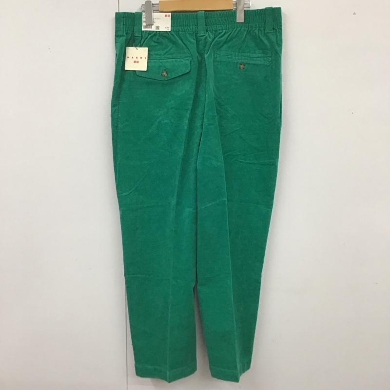 ユニクロ UNIQLO ボトムス ボトムス MARNI コーデュロイパンツ 3L 無地 緑 / グリーン /  メンズ USED 古着 中古 10121901