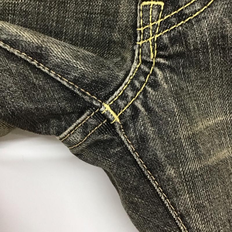 ヒステリックグラマー HYSTERIC GLAMOUR パンツ デニム、ジーンズ デニムパンツ スリムパンツ カジュアルパンツ 30インチ ダメージ加工 ダークグレー / ダークグレー /  メンズ USED 古着 中古 10147387