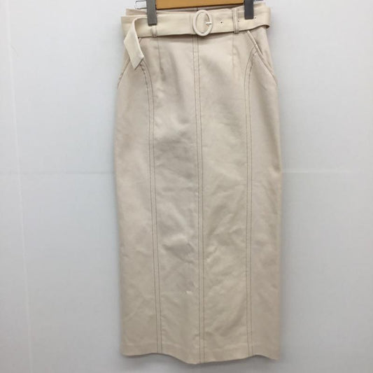ムルーア MURUA スカート ロングスカート 1 無地 オフホワイト / オフホワイト /  レディース USED 古着 中古 10129970
