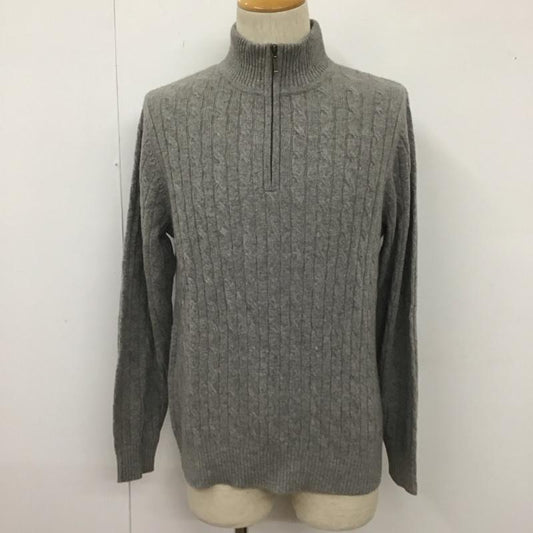 エルエルビーン L.L.Bean ニット、セーター 長袖 ハーフジップ S 無地 灰 / グレー /  メンズ USED 古着 中古 10111715