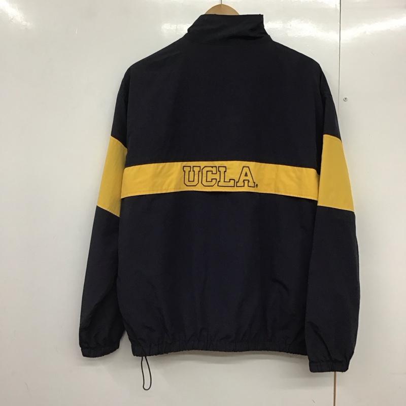 ユーシーエルエー UCLA ジャケット、上着 ジャンパー、ブルゾン ジップアップジャケット ナイロンジャケット アウター M ロゴ、文字 紺 / ネイビー /  メンズ USED 古着 中古 10141640