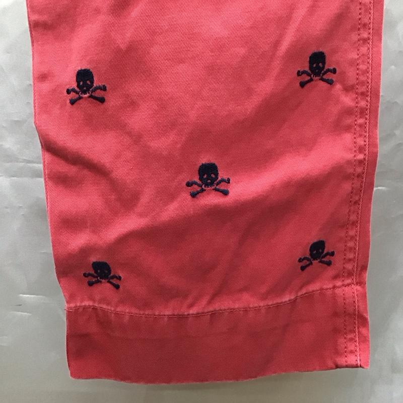 ラグビー RUGBY パンツ デニム、ジーンズ ジーンズ カジュアルパンツ ストレートパンツ スリムパンツ 2 刺繍 赤 / レッド /  メンズ USED 古着 中古 10118541