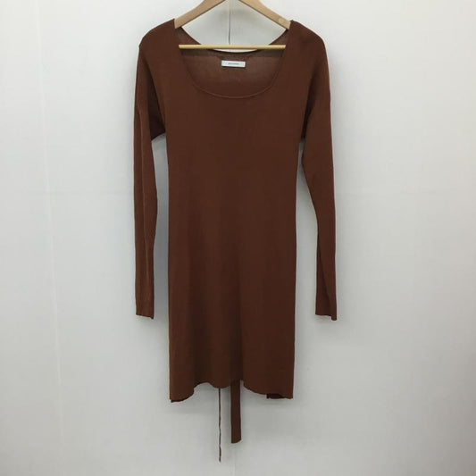 ジーナシス JEANASIS セットアップ セットアップ FREE 無地 茶 / ブラウン /  レディース USED 古着 中古 10134141