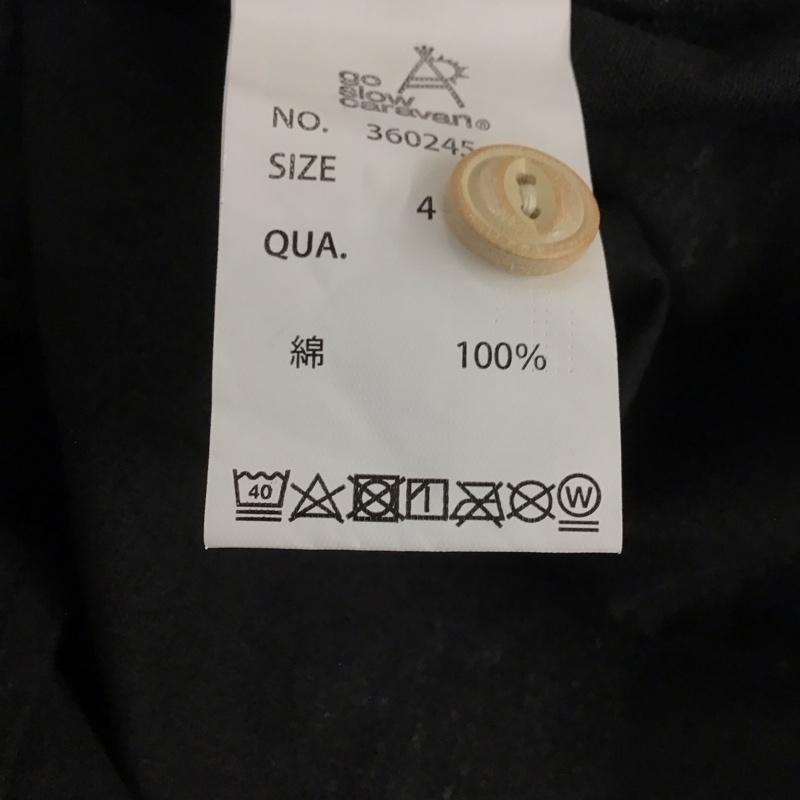 ゴースローキャラバン go slow caravan シャツ、ブラウス 長袖 360245 長袖シャツ プリントシャツ 4 プリント 黒 / ブラック /  メンズ USED 古着 中古 10138168