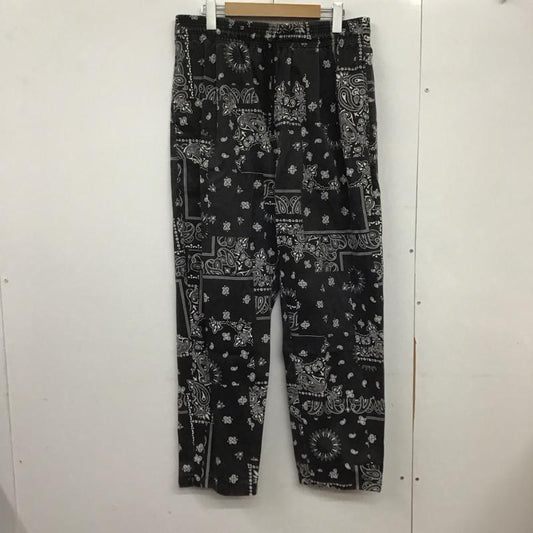 フリークスストア FREAK S STORE パンツ ワークパンツ、ペインターパンツ ワイドパンツ カジュアルパンツ ワークパンツ L プリント ダークグレー / ダークグレー /  メンズ USED 古着 中古 10145987