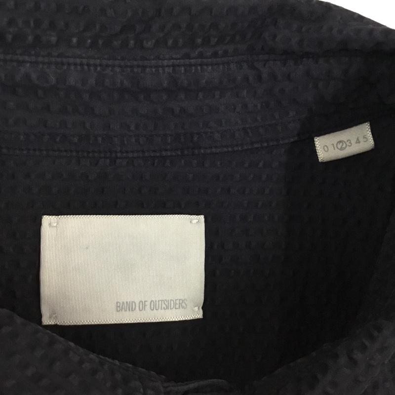 バンドオブアウトサイダーズ Band of Outsiders シャツ、ブラウス 長袖 ボタンダウンシャツ 2 無地 黒 / ブラック /  メンズ USED 古着 中古 10108961
