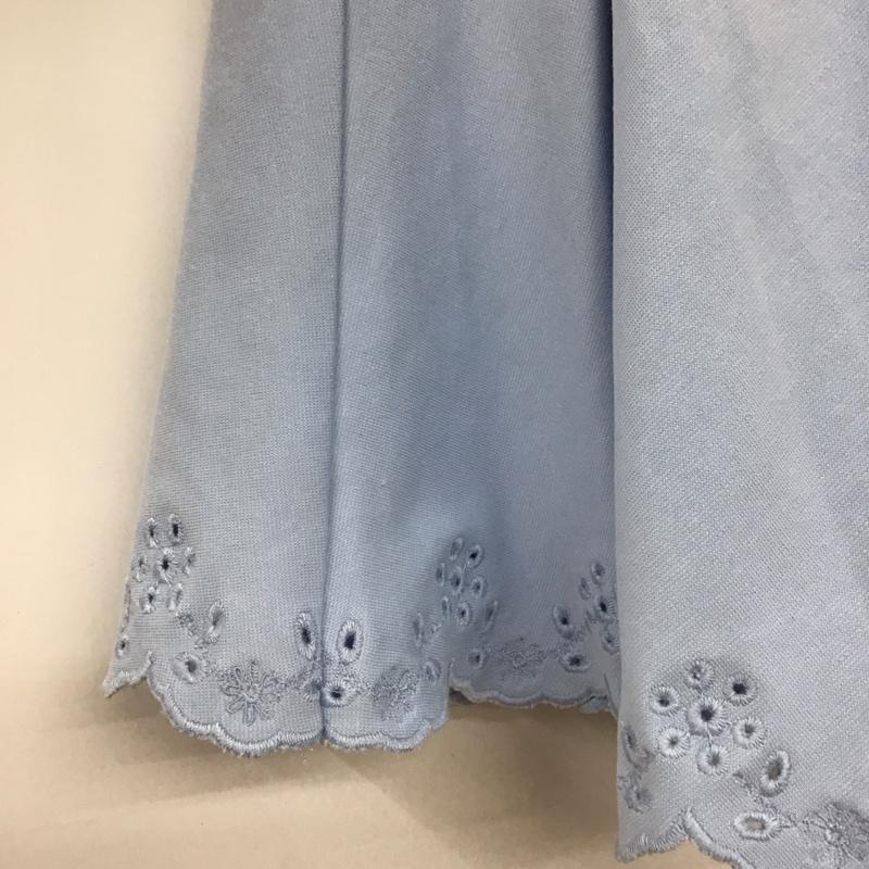 ポロラルフローレン POLO RALPH LAUREN スカート ミニスカート L 無地 水色 / ライトブルー /  ガールズ USED 古着 中古 10132810