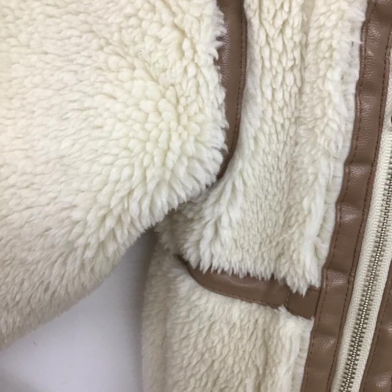 アースミュージックアンドエコロジー earth music&ecology ジャケット、上着 ジャンパー、ブルゾン FREE 無地 アイボリー / アイボリー /  レディース USED 古着 中古 10147245