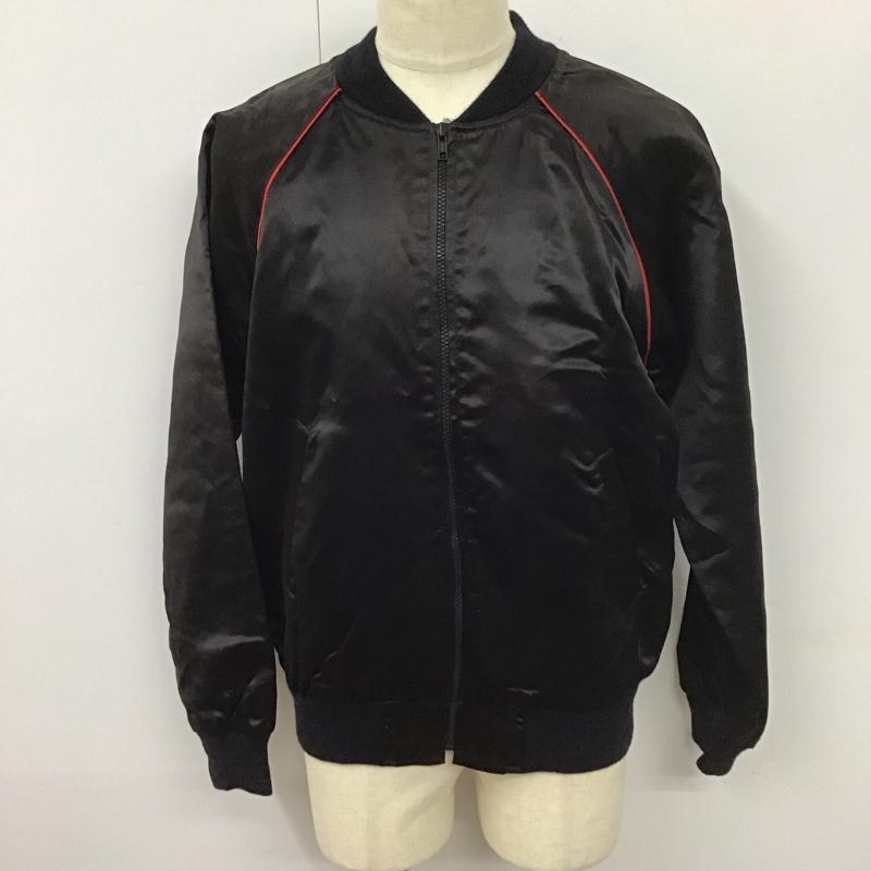 古着 USED ジャケット、上着 ジャケット、ブレザー ジップアップジャケット ジャンパー アウター 古着 M 無地 黒 / ブラック /  メンズ USED 古着 中古 10112081