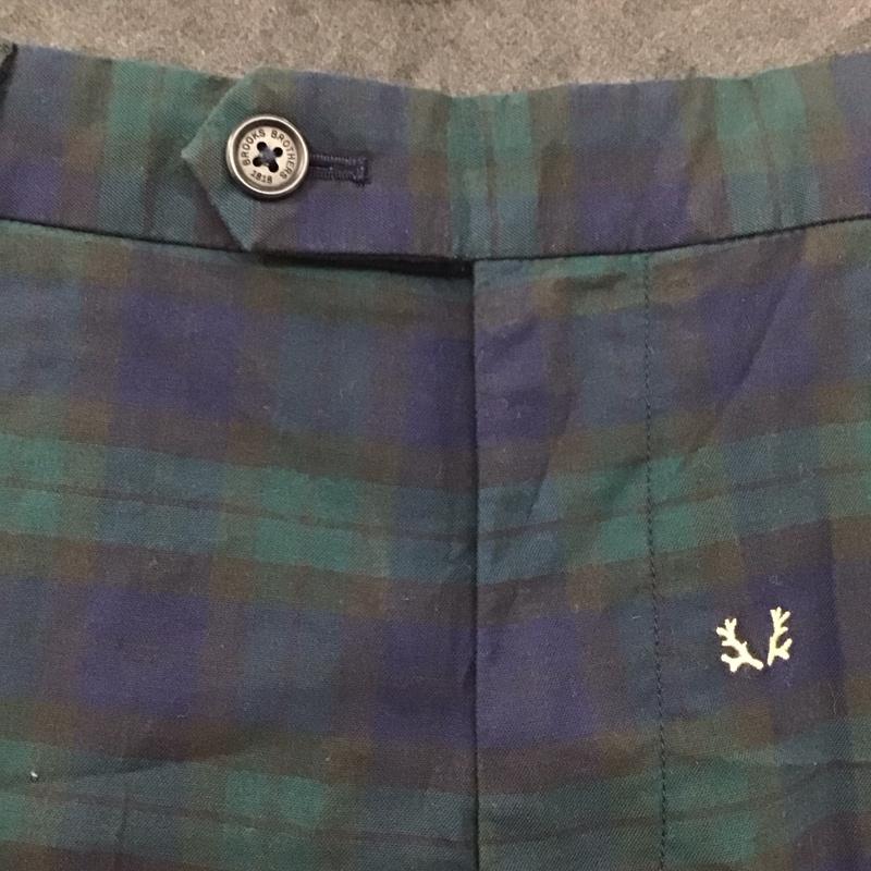 ブルックスブラザーズ BROOKS BROTHERS パンツ チノパン チノパン ワイドパンツ カジュアルパンツ ストレートパンツ チェックパンツ 33インチ チェック マルチカラー / マルチカラー /  メンズ USED 古着 中古 10111100