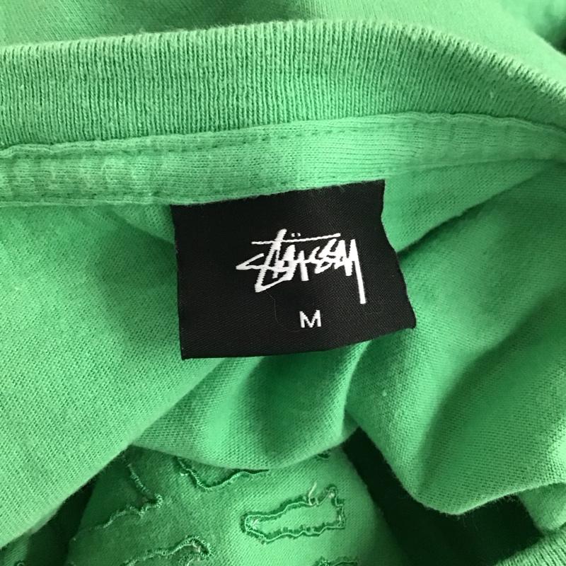 ステューシー STUSSY Tシャツ 半袖 M ロゴ、文字 緑 / グリーン /  メンズ USED 古着 中古 10110524