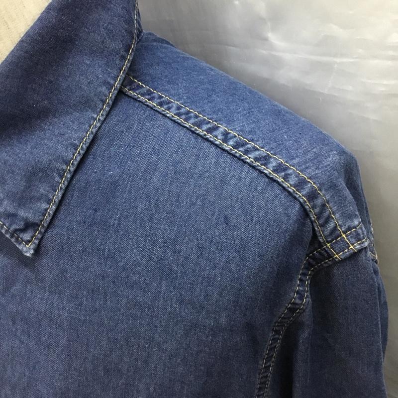 リーバイストラウスアンドコー Levi Strauss & co. シャツ、ブラウス 長袖 長袖シャツ カラーシャツ デニムシャツ 94年 日本製 シャンブレ 40 無地 インディゴ / インディゴ /  メンズ USED 古着 中古 10122312
