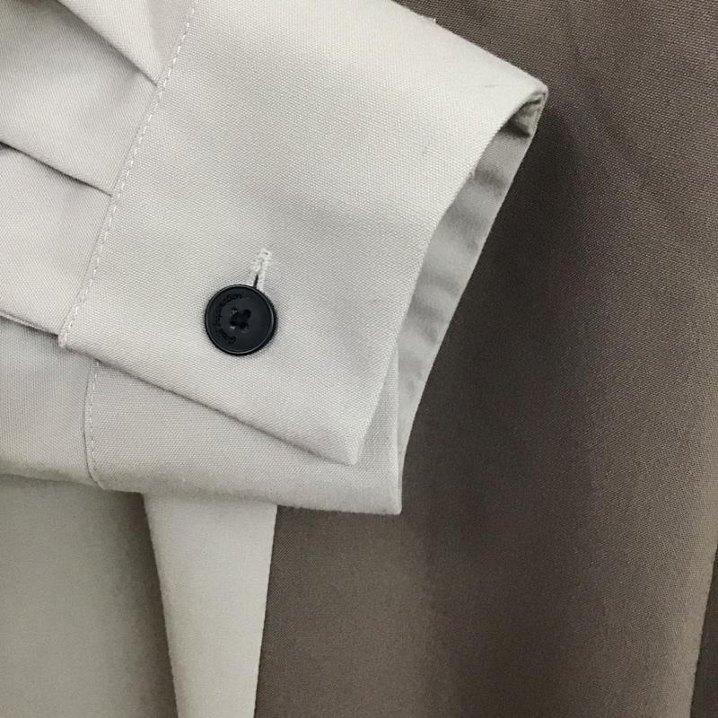 ジーユー GU シャツ、ブラウス 長袖 長袖シャツ 無地シャツ カラーシャツ バイカラー M 無地 茶 / ブラウン /  メンズ USED 古着 中古 10130569