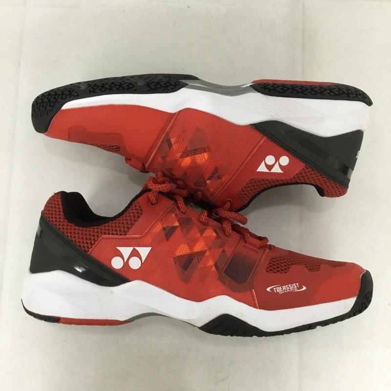 ヨネックス YONEX スニーカー スニーカー SHTSWGC テニスシューズ パワークッション ソニケージワイド GC 27cm 27.0cm ロゴ、文字 赤 / レッド / X 白 / ホワイト / X 黒 / ブラック /  メンズ USED 古着 中古 10142486