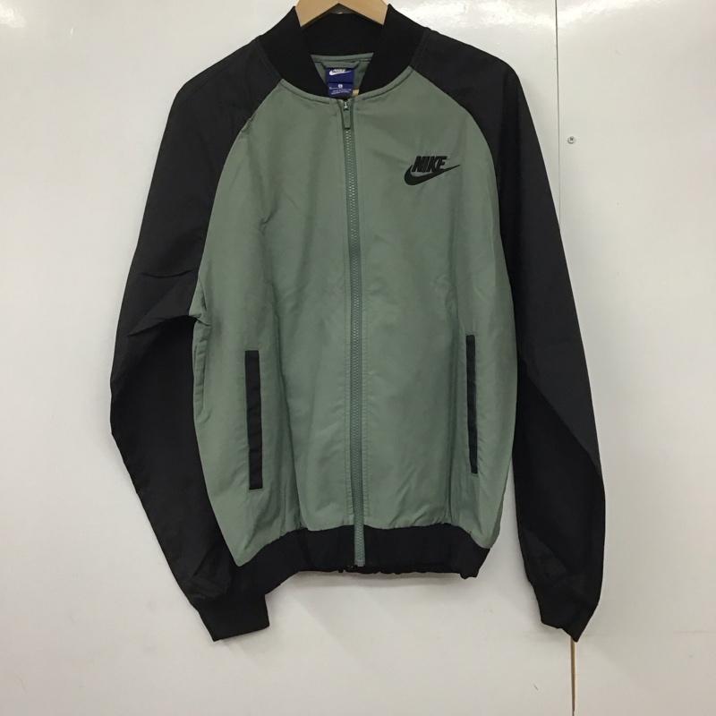 ナイキ NIKE ジャケット、上着 ジャンパー、ブルゾン 832225-365 ウーブンプレイヤーズジャケット XL ロゴ、文字 黒 / ブラック / X カーキ / カーキ /  メンズ USED 古着 中古 10141133