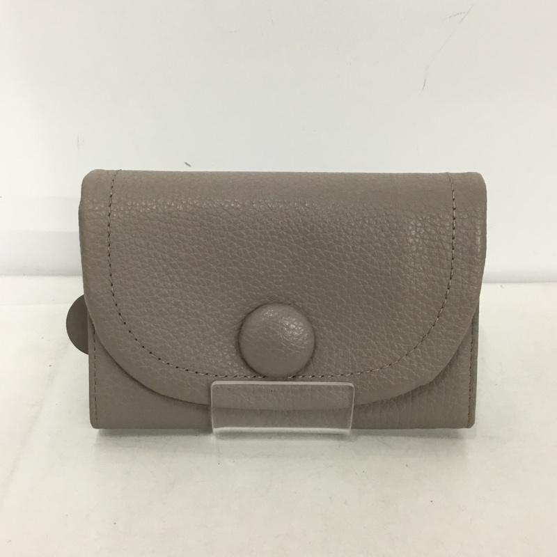 ジルスチュアート JILLSTUART 財布 二つ折り ルナティ 無地 灰 / グレー /  レディース USED 古着 中古 10149444