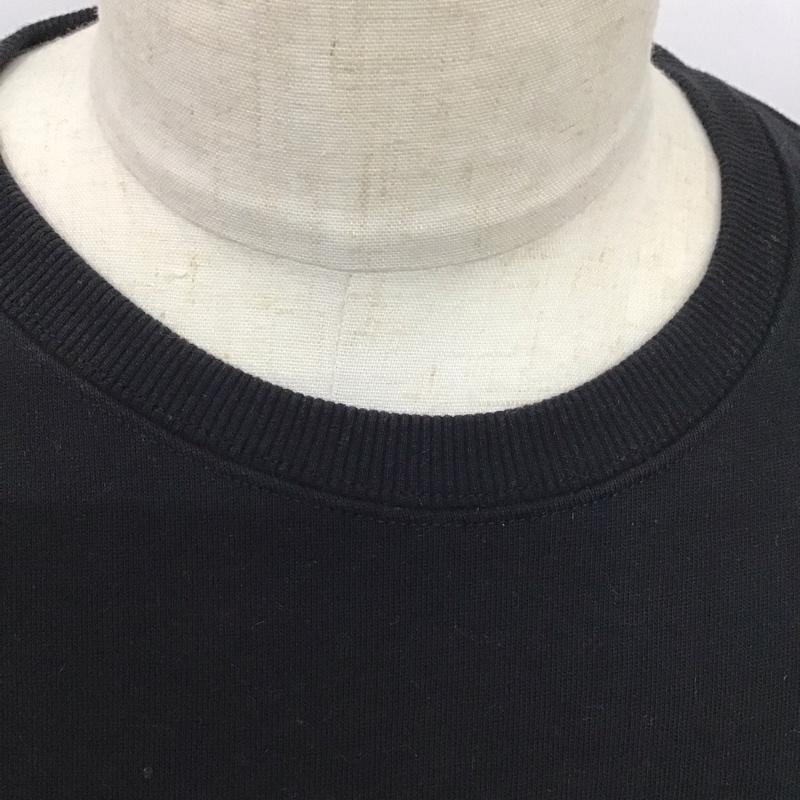 ディッキーズ Dickies トレーナー 長袖 長袖トレーナー スウェット クルーネック リブスウェットカットソー XL ロゴ、文字 黒 / ブラック /  メンズ USED 古着 中古 10124512