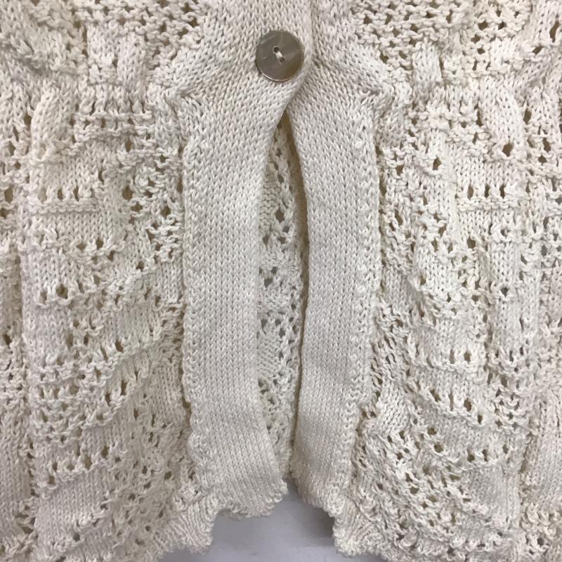 ザラ ZARA カーディガン 長袖 S 無地 白 / ホワイト /  レディース USED 古着 中古 10136899